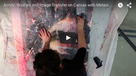 Acrylic Washes and Image Transfer on Canvas